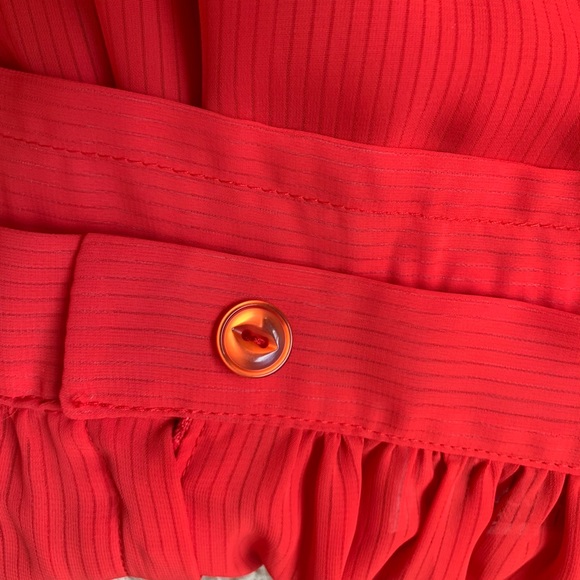 Vintage Sheer Red California Skirt - Picture 3 of 13